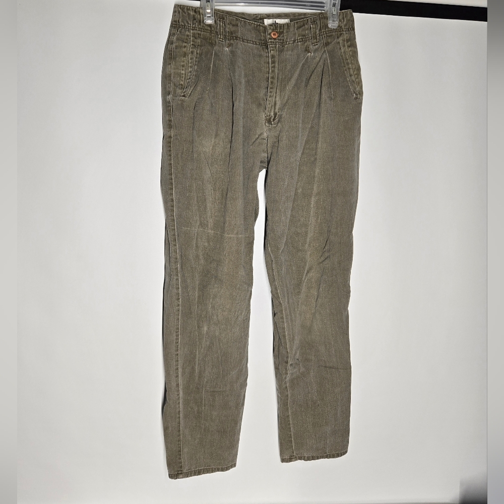 The Lodge Green Straight-Leg Jeans
